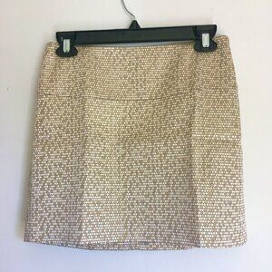 NWT Express Gold Honeycomb Jacquard Mini Skirt
